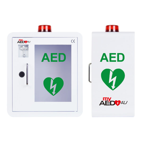 Wall Mounted Universal Metal AED Storage Cabinet with Alarm and Lock